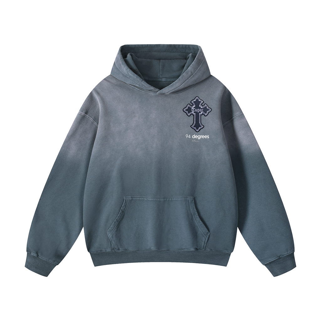 Heavyweight Sunfade Oversized Hoodie + Tupac + Legends Live Forever