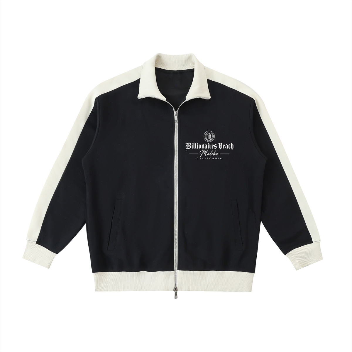 Contrast Trim Stand Collar Jacket - 94 DEGREES