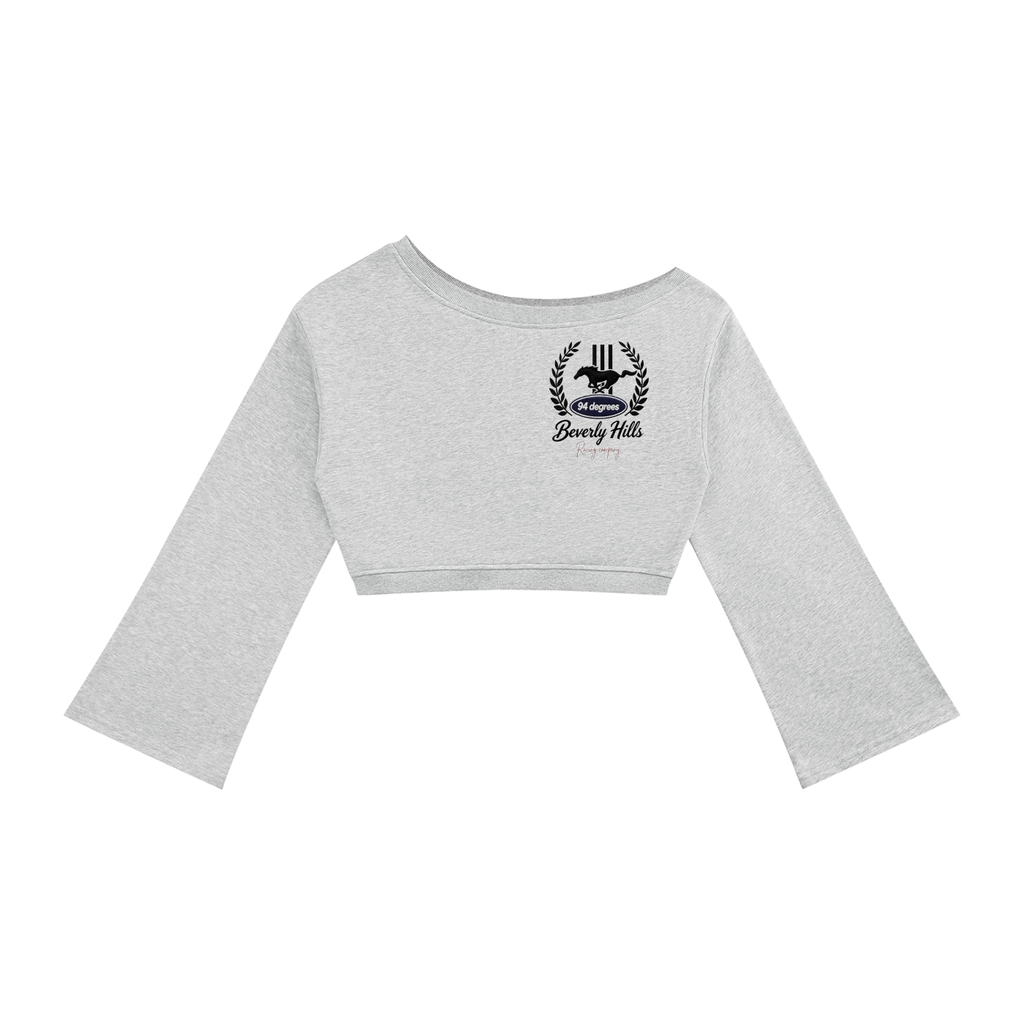 Women's Off-Shoulder Sweatshirt 'Beverly Hills Y2K'