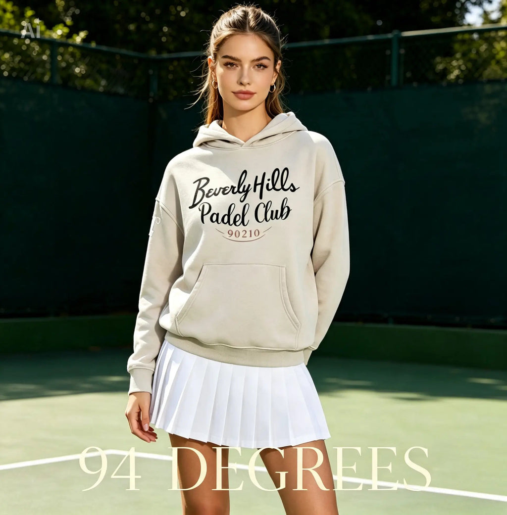 Snow Wash 'Beverly Hills' Fleece Oversize Hoodie - 94 DEGREES
