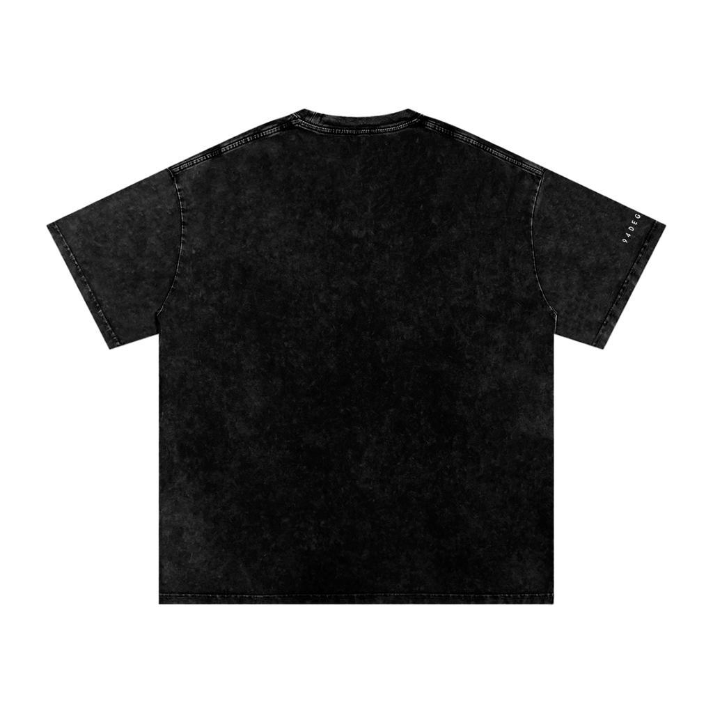 Snow Washed Oversized Cotton T-Shirt - 94 DEGREES