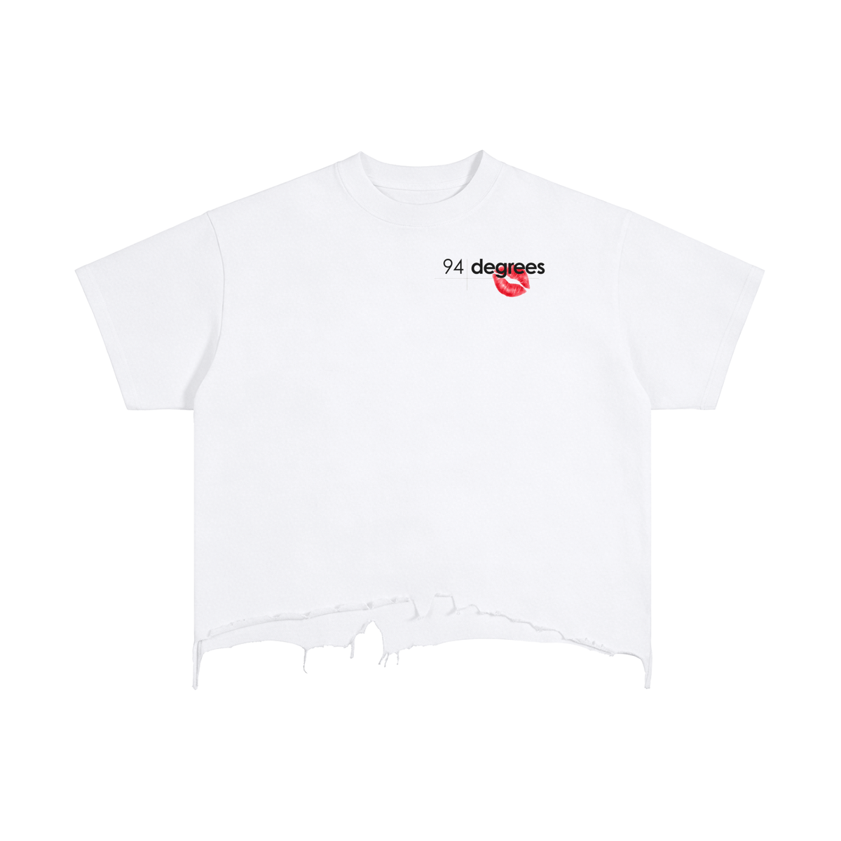 Vintage Wash Boxy Distressed Hem T-Shirt + Pamela/Playboy +