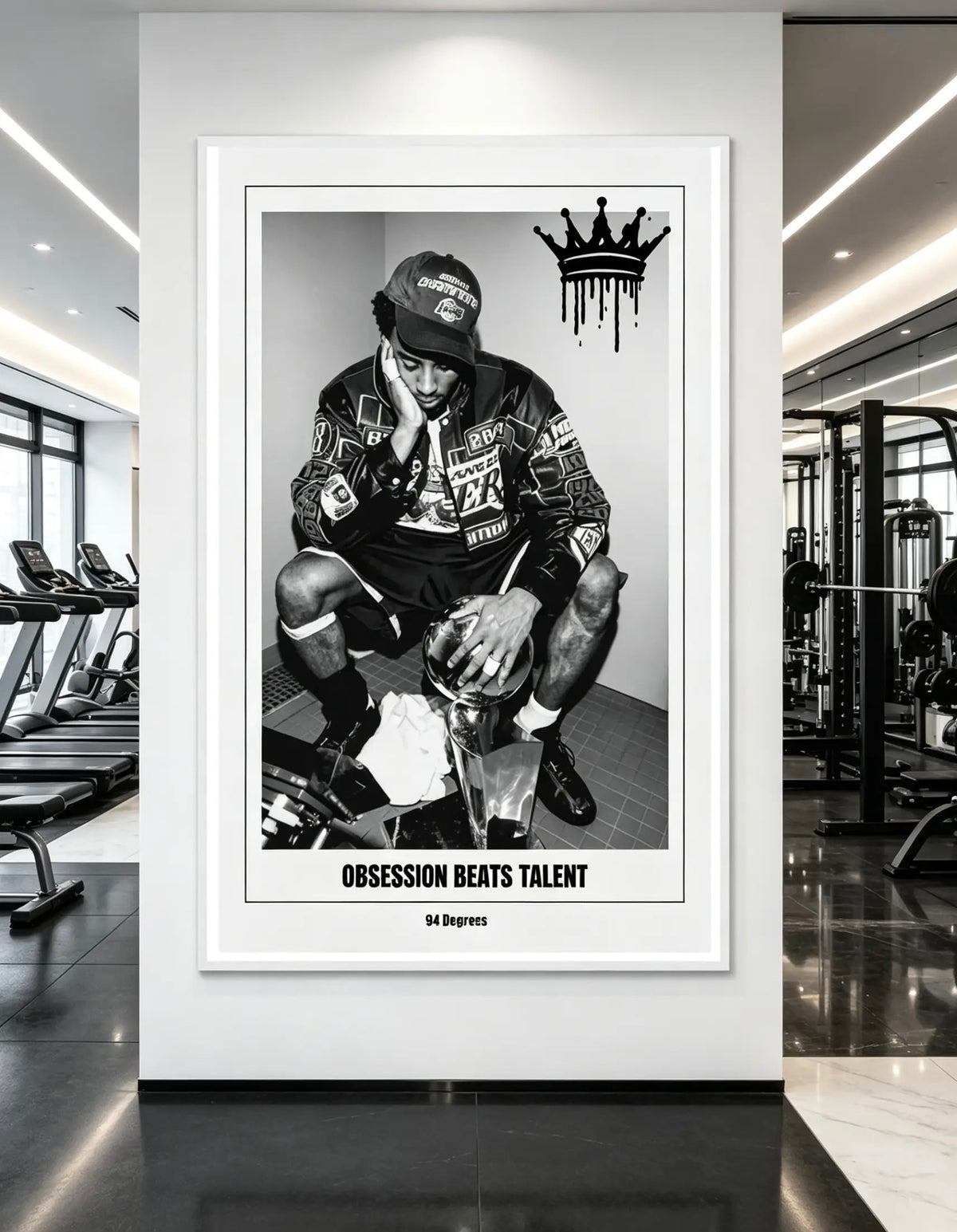 Large Premium ‘Stay Obsessed’ Matte Kobe Paper Wooden Framed Poster A1 (59.4 x 84.1 cm) Ready to hang - 94 DEGREES