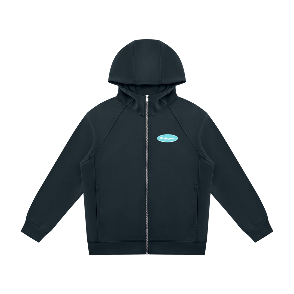 Unisex Raglan Full Zip Hoodie