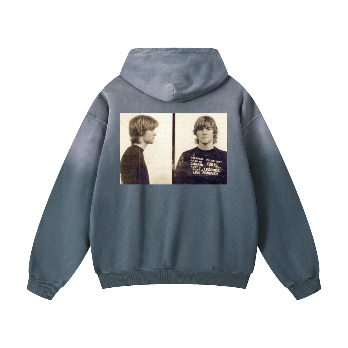 Heavyweight Sunfade Oversized Hoodie + Kurt + Legends Live Forever
