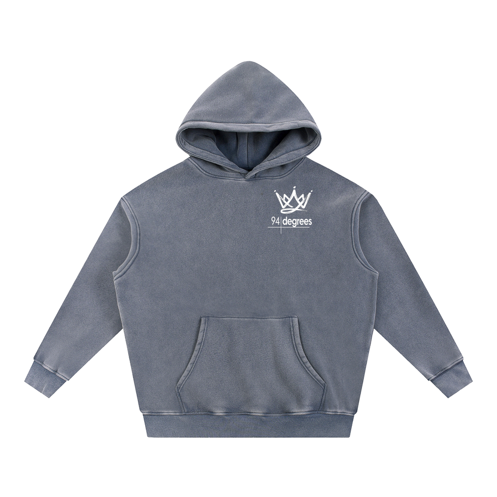 Snow Wash Fleece Oversized Hoodie + We Must Not Sin In Paris +