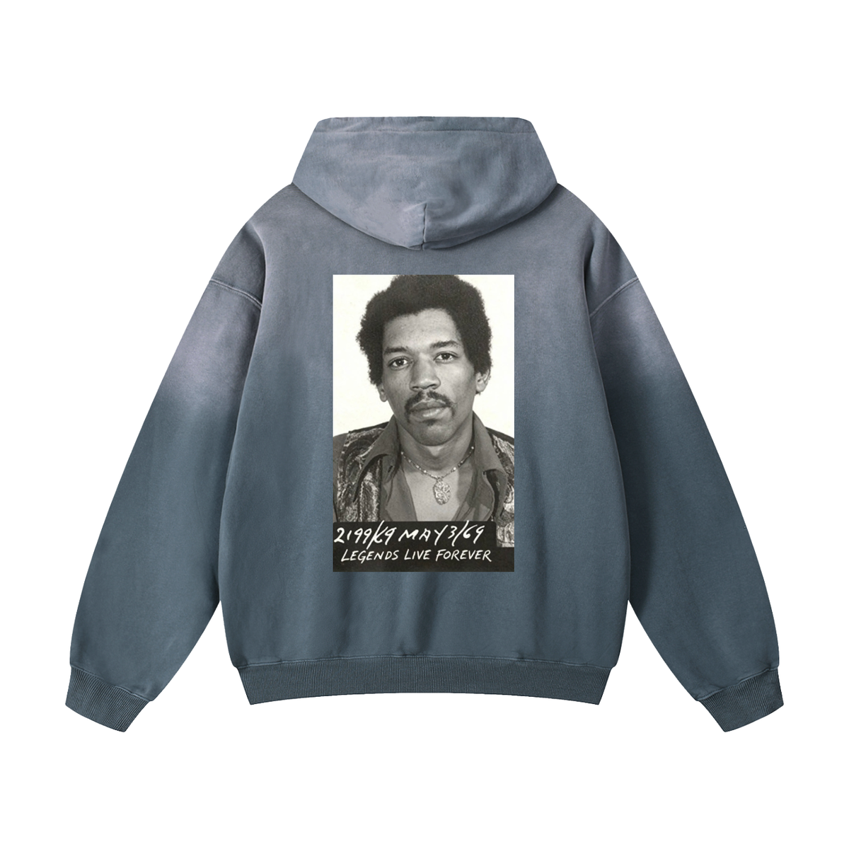 Heavyweight Sunfade Oversized Hoodie + Hendrix + Legends Live Forever