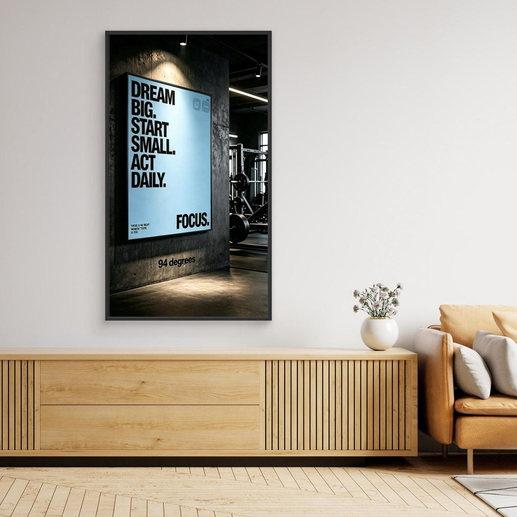 Dream big canvas print