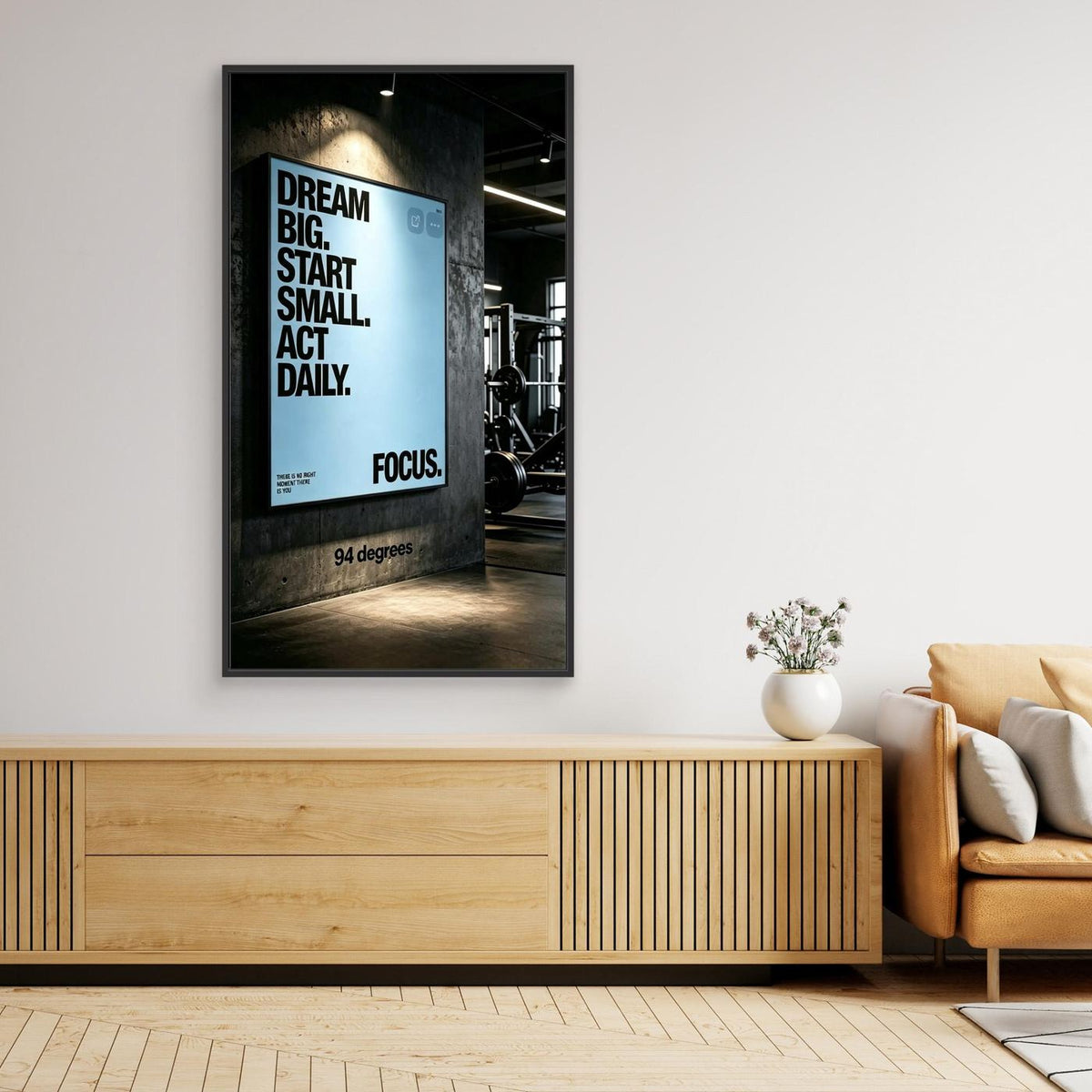 Dream big canvas print