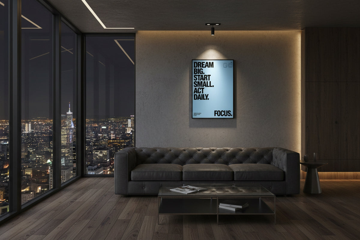 Dream big canvas print