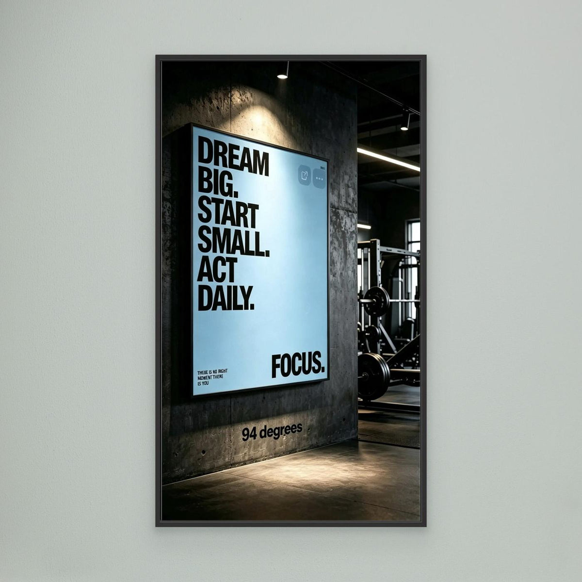 Dream big canvas print